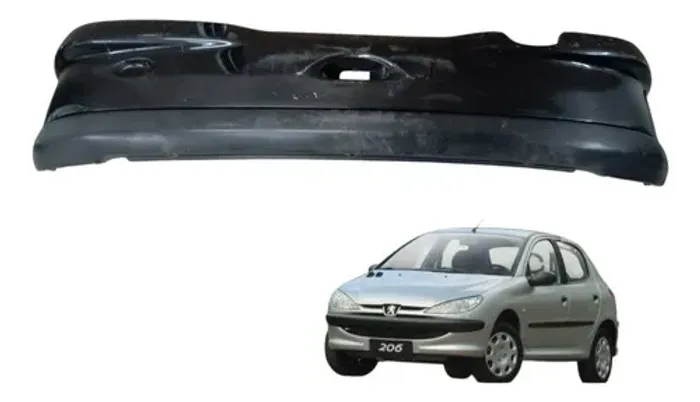 Parachoque Traseiro Peugeot 206 1.4 2005 2006 2007 Detalhe
