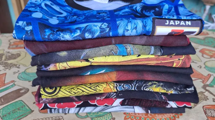 Lote Camisetas de Anime / Naruto - Tamanho M - Desapego Geek