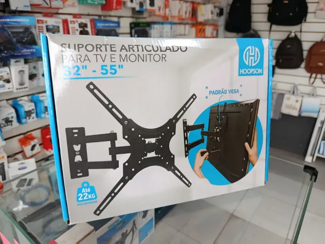 Suporte para tv articulado até 22kg - entrega em slz e região 