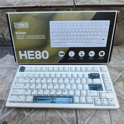 Epomaker HE80 Hall Effect Teclado Gamer Magnético Novo na Caixa