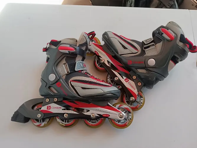 Par de patins + kit segurança