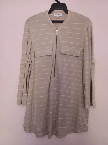 Blusa de malha listrada Calvin Klein usada