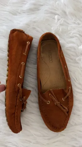 Sapato Arezzo mocassim nobuck tam 37
