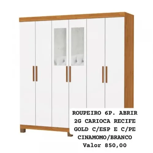 Guarda roupa casal espelho frontal 2 gavetas internas 850 reais