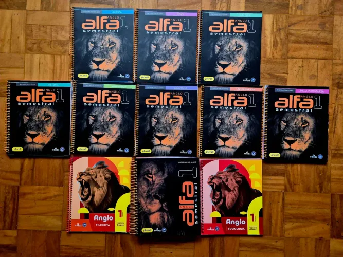 Apostilas Alfa 1-4 Anglo (novas e completas) / cursinho vestibular autônomo