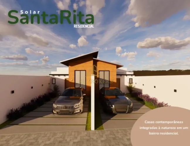 Casa Duplex no Solar Santa Rita com 3 quartos, sendo 01 suíte, cozinha, banheiro, varanda 