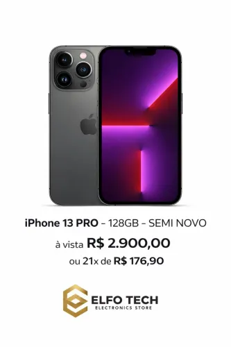 IPHONE 13 PRO - 128GB - SEMI NOVO