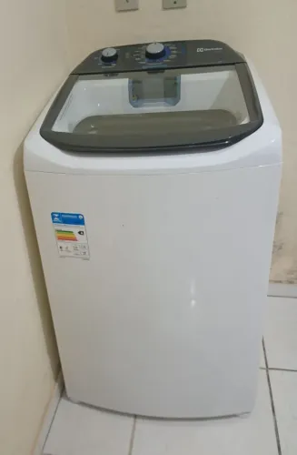 Máquina de lavar Eletrolux 13k branca efficient duplo Dispenser, cesto inox 