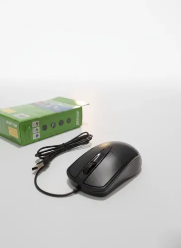 Mouse M-045 Óptico USB Ergonômico 1200 DPI - Preto (Ideal para PC e Notebook).