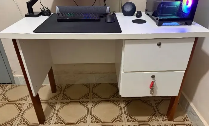 Mesa para Computador Escrivaninha 120x54,5cm com Gaveteiro