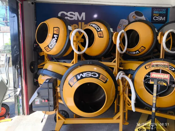 BETONEIRA 400L MAX 1 TRAÇO MONI 220V AMARELA CSM