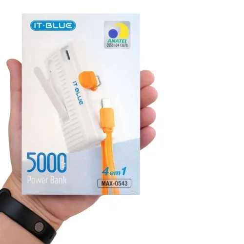 Power Bank 5.000mAh Bivolt Entrada USB [NO ATACADO]
