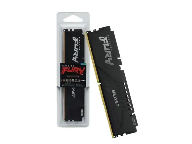 Memória 16GB DDR5 5200MHz/1.25V (PC5-41600) KINGSTON FURY Beast [KF552C40BB-16]