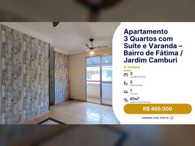 Apartamento em Condomínio Completo no Bairro de Fátima  Qualidade de Vida para Você!