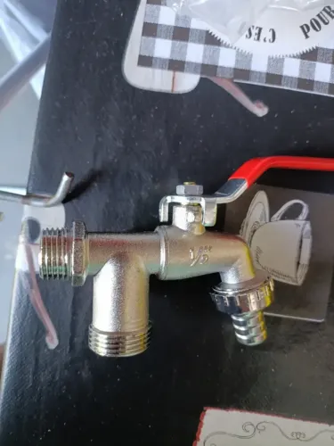 Torneira Esfera Dupla 1/2? e 3/4? - Tanque e Máquina de Lavar nova.