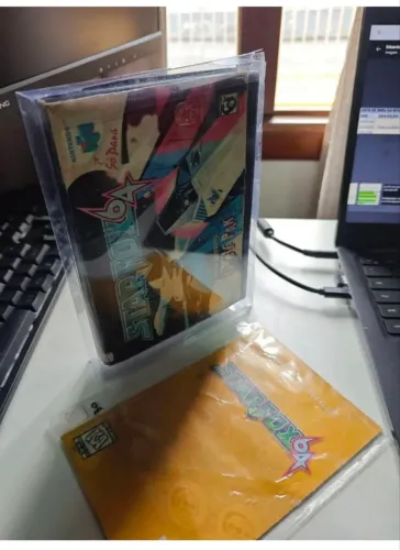 Caixa e manual originais starfox 64