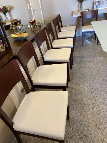 8 cadeiras para sala de jantar