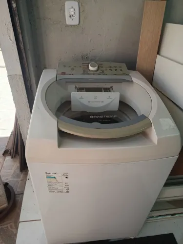 Máquina de lavar com defeito