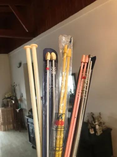 kit 10 agulhas de tricô pingouin