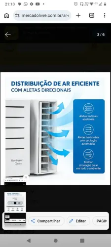 Vendo ar condicionado Sprinter Midea novo 10 mil btu