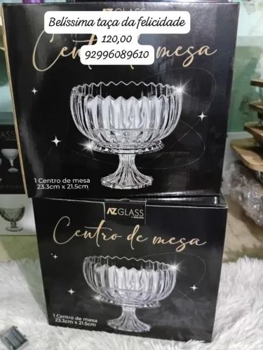 Belíssimas utilidades em cristais de vidro