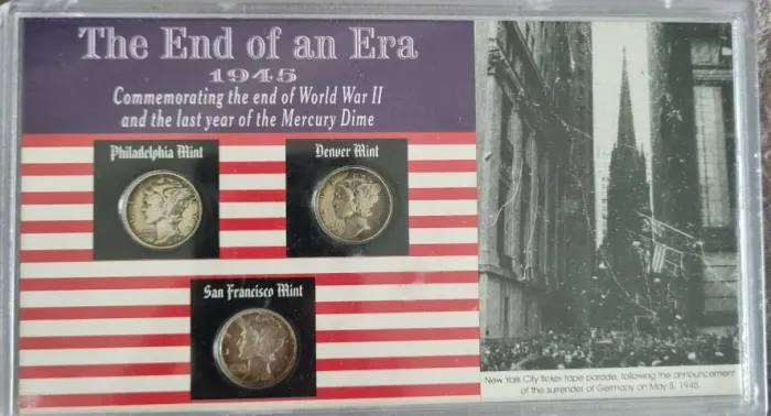 Conjunto comemorativo " The End of an Era 1945".