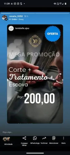 Presciso de cabeleireira (o) escovista