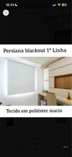 Vendo cortina rolô com blackout 1,20L x 1,40A