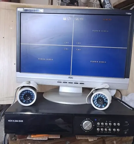 Dvr monitor e câmeras