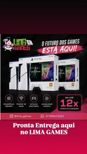 PS5 slim com leitor novo com nota fiscal