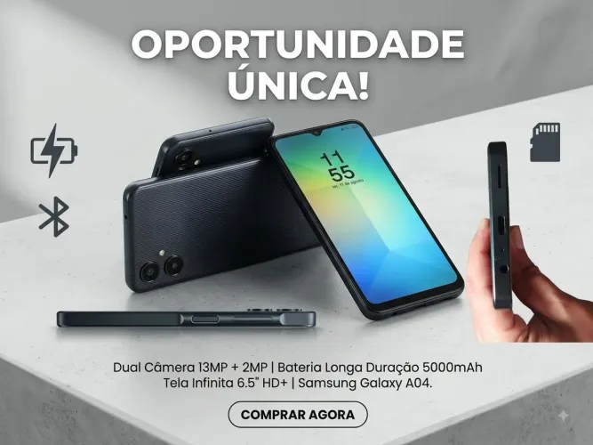 Smartphone Samsung A06 128GB/4GB RAM