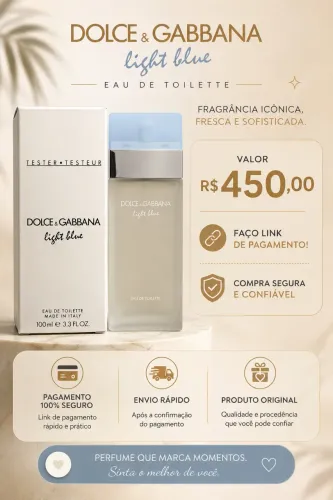 Dolce & Gabbana Light Blue EDT 100ml - Original