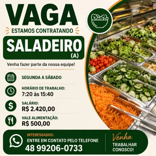 Vaga de Saladeiro(a)