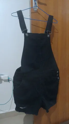 Macacão infantil menina preto