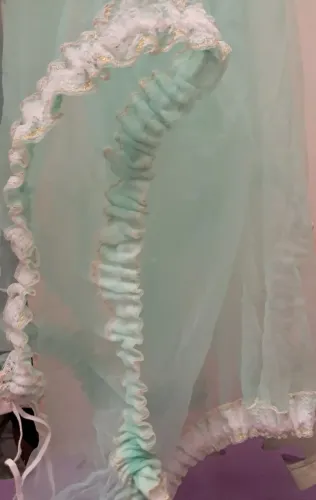 Mosquiteiro verde ultrafino para bebê 