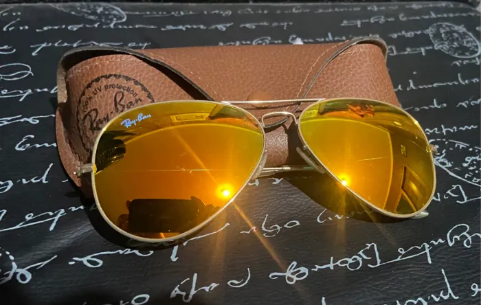 Ray Ban Aviador lentes espelhadas