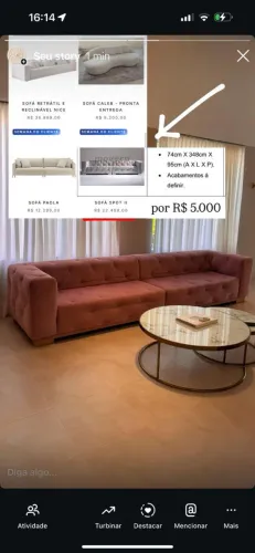 SOFÁ DE LUXO - ALTÍSSIMO PADRÃO ? OPORTUNIDADE ÚNICA - MUITO ABAIXO DO VALOR DE MERCADO!