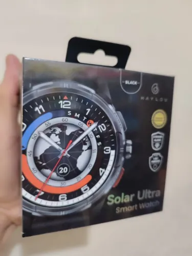 Relógio inteligente Haylou Solar Ultra com GPS e tela AMOLED Pronta Entrega