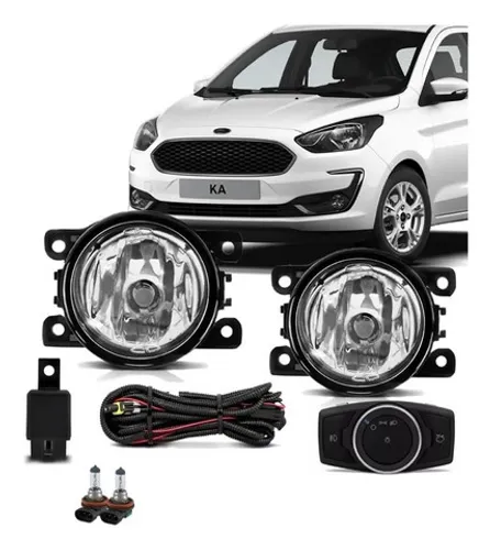 Kit Farol Milha Neblina Sem Moldura Ford Ka 2019 2020