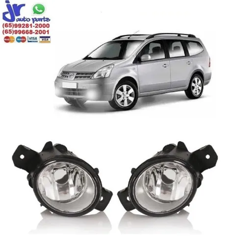 Par de Farol de Milha Livina 09 10 11 12 13 14