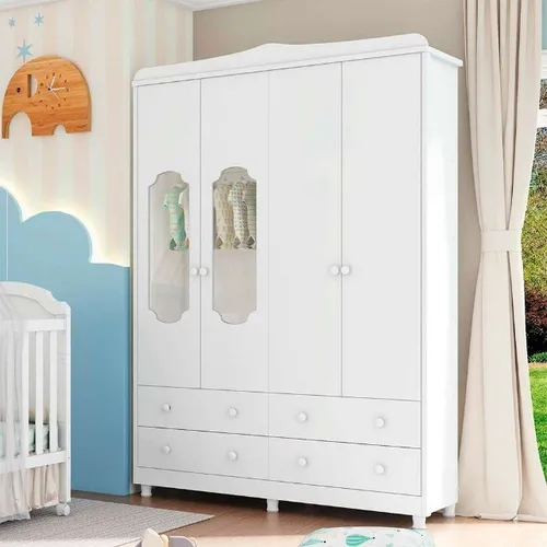 Roupeiro Infantil Noah Peroba 100% MDF