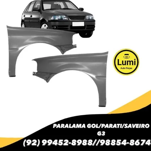 Paralama Gol Saveiro Parati G3 2000 a 2004 - NOVO!!