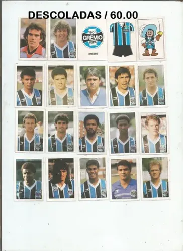 figurinhas copa uniao 1988 - times completos