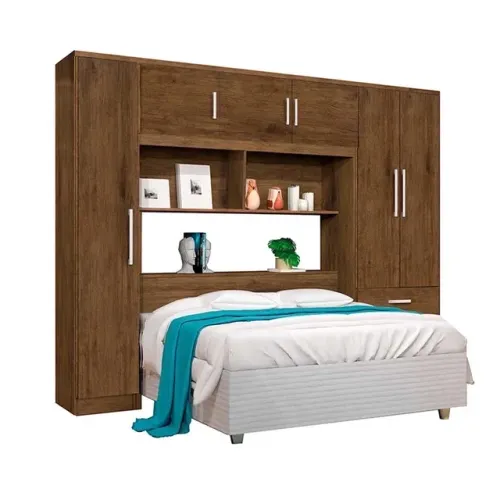 Roupeiro Modulado Casal Cabeceira Baú OPORTUNIDADE fs4