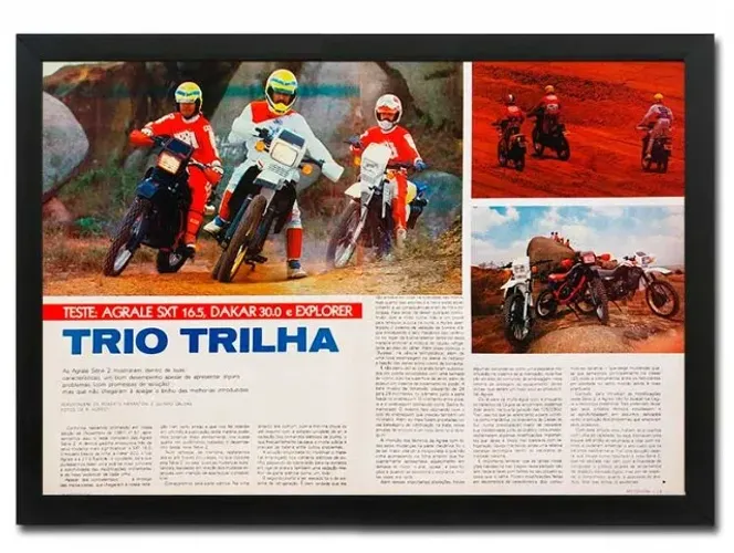 Agrale SXT / Elefant / Dakar / Explorer - Quadro com propaganda/matéria de revista