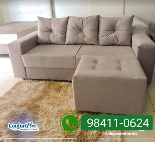 Sofá Em Promoção, Oferta relâmpago, entrega grátis e tem nota fiscal 