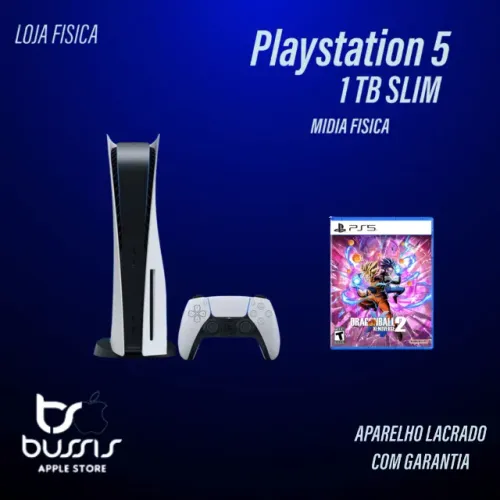 Playstation 5 Slim 1TB Mídia Física C/Dragon Ball Xenoverse | Novo Lacrado | Loja Fisica  