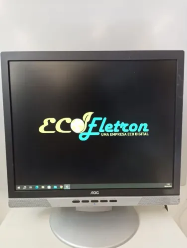 Monitor AOC 17" Polegadas Quadrado VGA com Garantia Loja Física Eco Eletron 