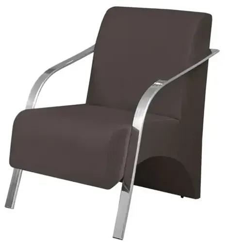 Poltronas para Recepção com Braço Cromado