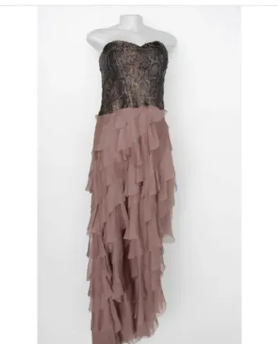vestido de festa babado